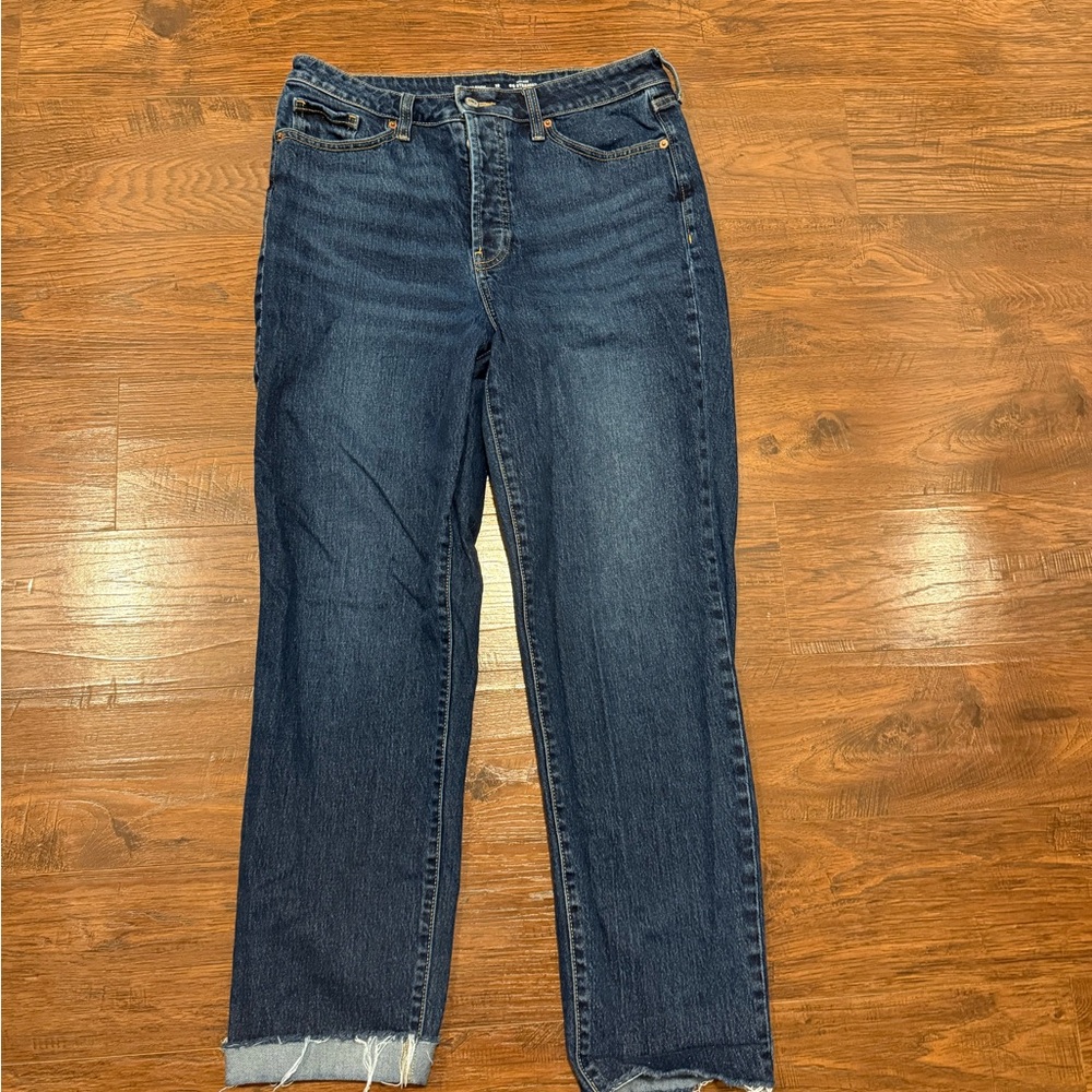 Old Navy Straight Leg Jeans - Dark Blue Denim